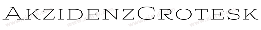 AkzidenzCroteskBQ Li字体转换